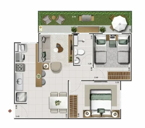 Imagem APARTAMENTO RESIDENCIAL em Rio de Janeiro - RJ, Itanhangá