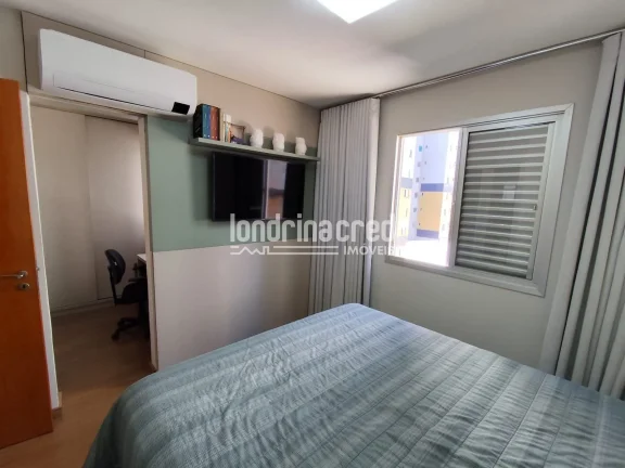 Imagem Apartamento na Gleba Palhano, 2 quartos (1 suíte com closet), sala ampla, sacada, cozinha planejada, 2 vagas, face sul, alto padrão