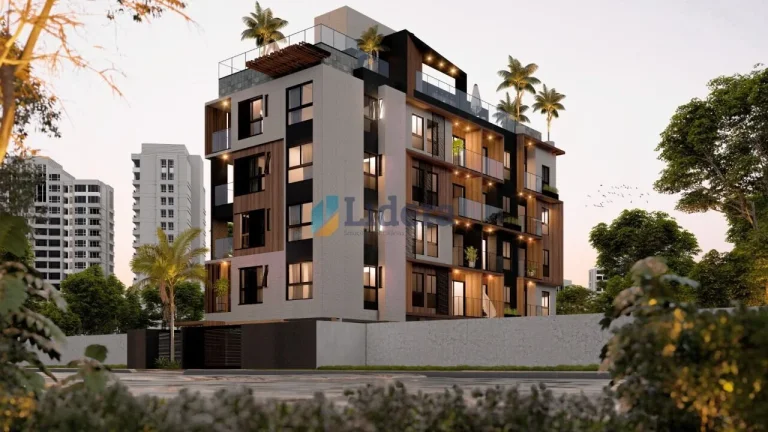 Imagem Apto com 2 vagas e cobertura - 2 Quartos - 1 suite - 101,88 m² total - Intermares, Cabedelo/PB