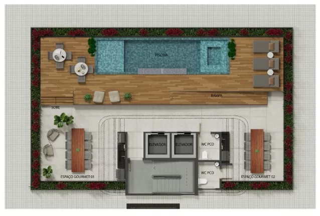 Foto do imóvel: Apartamento Garden à venda, 26 m² por R$ 919.314, 36 - Cabo Branco - João Pessoa/PB em Não informado