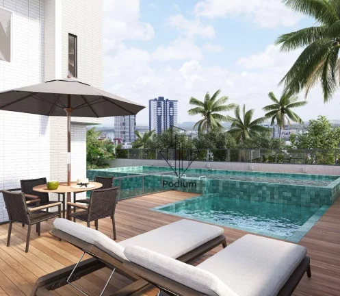 Imagem Apartamentos com varanda / sacada gourmet à 270m do Parque Linear Parahyba 2 no bairro do Jardim Oceania / Bessa - AP2409
