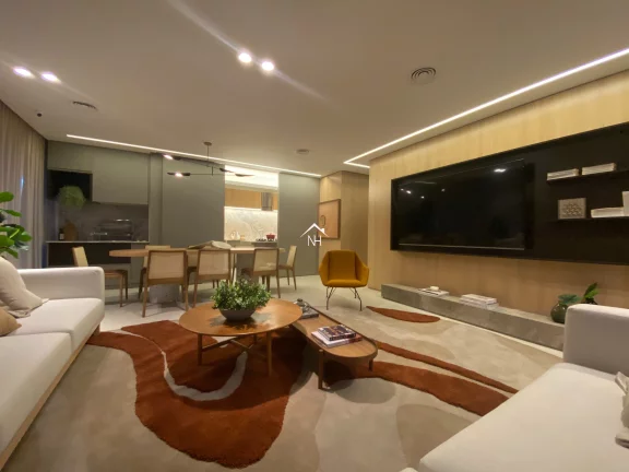 Imagem Apartamento de 124m c/hall privativo,3 suítes,terraço gourmet,2 vagas,piscina,Churrasqueira,bicicletário,coworking,deck,pet place,fitness,spa,delivery