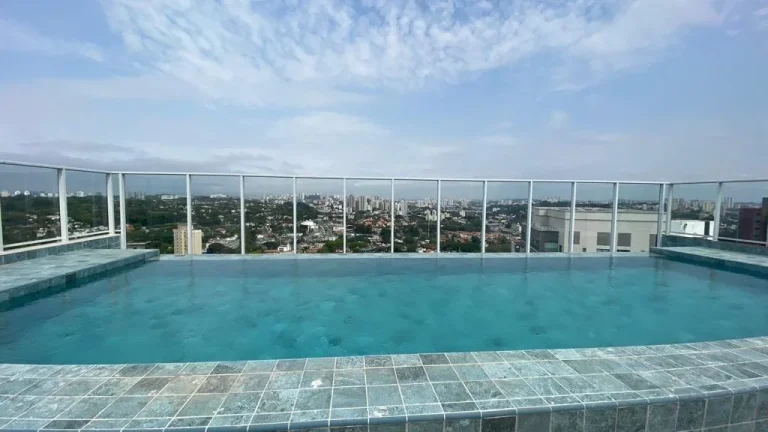 Imagem Apartamento 31 M², 1Q, 1 banheiro, 1 lavabo, ampla varanda, 1 vaga, rooftop com vista para Jockey, academia, piscina, salão de festas, lounge.