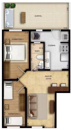 Imagem Apartamento com 2 quartos à venda, 62 m² - Condomínio Ed. Villa Felicitá - Outeiro de Passárgada - Cotia/SP