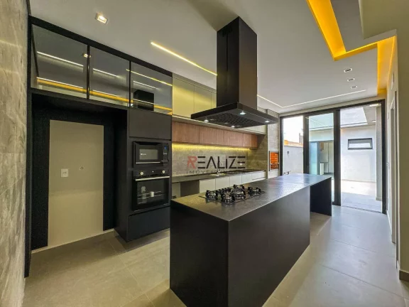 Imagem Casa térrea moderna à venda, 138 m² por R$ 1.270.000 - Condomínio Park Gran Reserve - Indaiatuba/SP