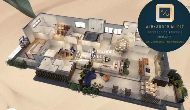 Imagem Villa Lobos, apartamentos à venda, 4 quartos, Meireles, Fortaleza-CE