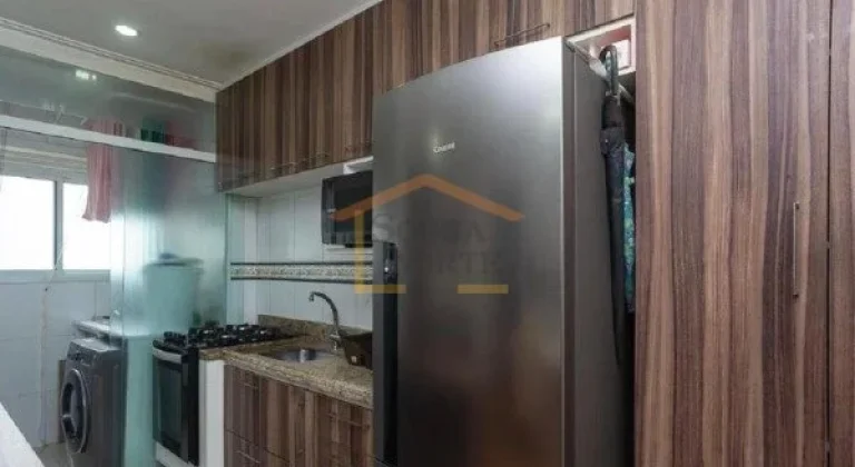 Imagem Apartamento de 54m², bem arejado, com 2 dormitórios, sacada, sol da manhã e 1 vaga de garagem cob...