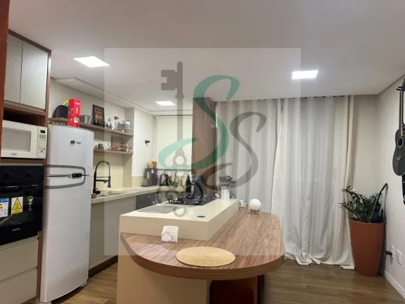Imagem Venda de apartamento na Vila Palácios, Campinas. 1 dormitório com closet, ar condicionado, sala com varanda, cozinha com armários, lavanderia, banhei