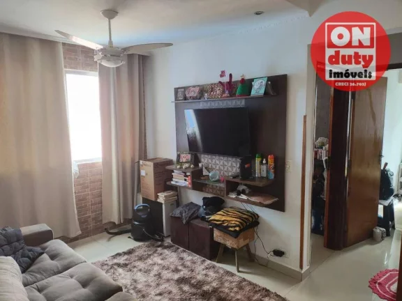 Imagem Apartamento com 2 dormitórios à venda, 64 m² por R$ 220.000,00 - Saboó - Santos/SP
