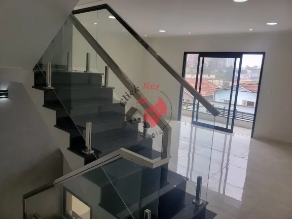 Imagem Lindo Sobrado Novo com 3 suítes e 4 vagas à Venda no bairro Demarchi em São Bernado do Campo - Aceita permuta
