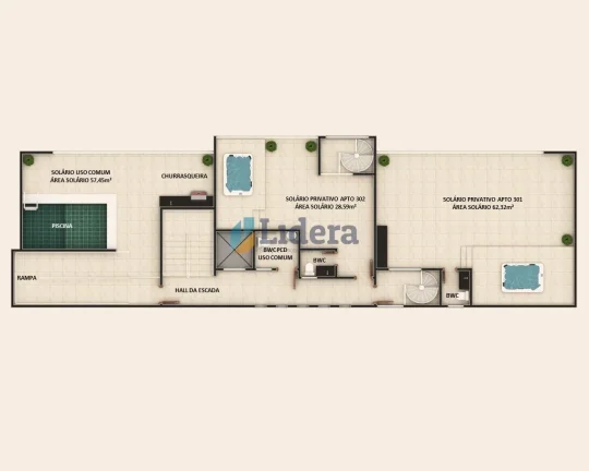 Imagem Apartamento Térreo - 49.16m²-2 quartos - 1 suíte - Manaíra, João Pessoa/PB