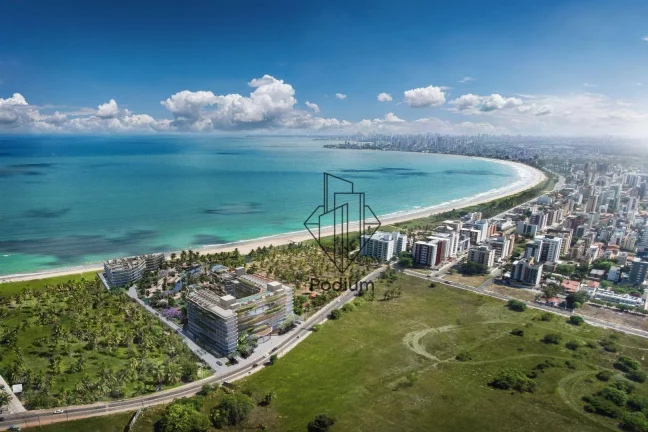 Imagem Apartamentos com varanda / sacada e pé na areia da praia de Ponta de Campina - AP2202