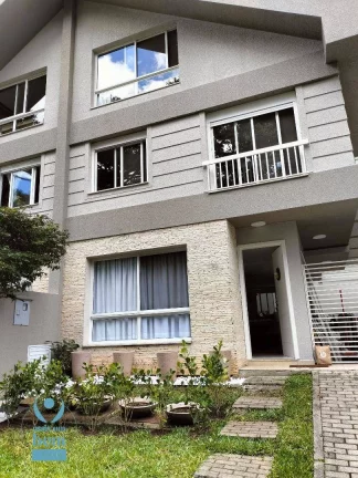 Imagem Sobrado mobiliado em condomínio fechado com Piscina, 3 quartos e Cinema no Ático, à venda, 139 m² por R$ 1.290.000 - Santa Cândida - Curitiba/PR