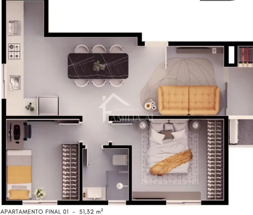 Imagem Apartamento na Planta Comasa próximo a Ponte Serrada