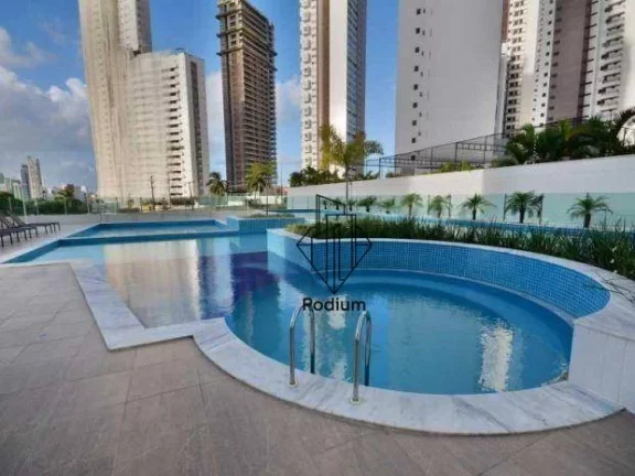 Imagem Apartamento mobiliado com varanda/sacada e área de lazer completo no Altiplano - AP2826.