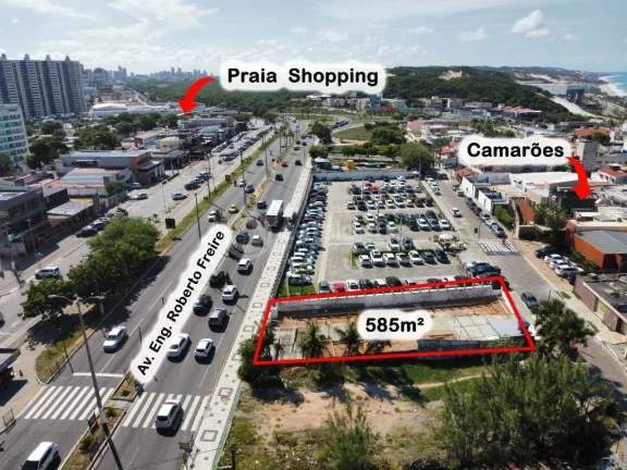 Imagem Terreno comercial à venda ou locação em Ponta Negra - 585m² de visibilidade e localização estratégica - a Av. Eng. Roberto Freire.