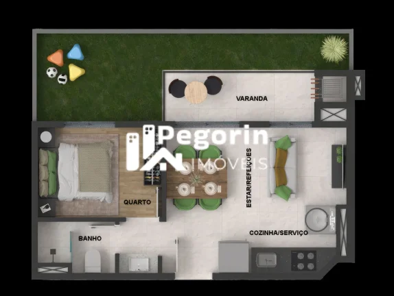 Imagem Apartamento 02 quartos Padrão