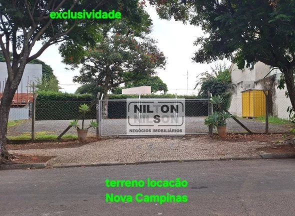 Terreno para alugar, 511 m² por R$ 6.000,00/mês - Nova Campinas - Campinas/SP