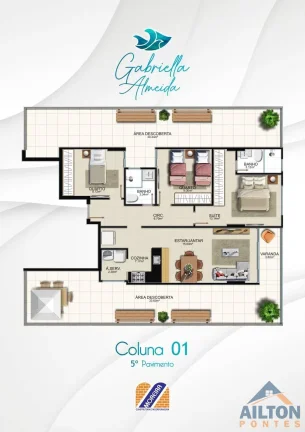 Imagem Lançamento Edifício Gabriella Almeida 2 e 3 Quartos em Praia do Morro - Guarapari/ES