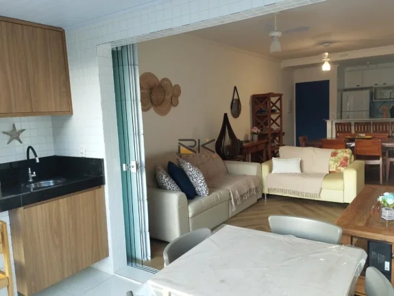 Imagem APARTAMENTO PRAIA DA ENSEADA com 2 dormitórios sendo 1 suíte,1 vaga de garagem,varanda gourmet com churrasqueira