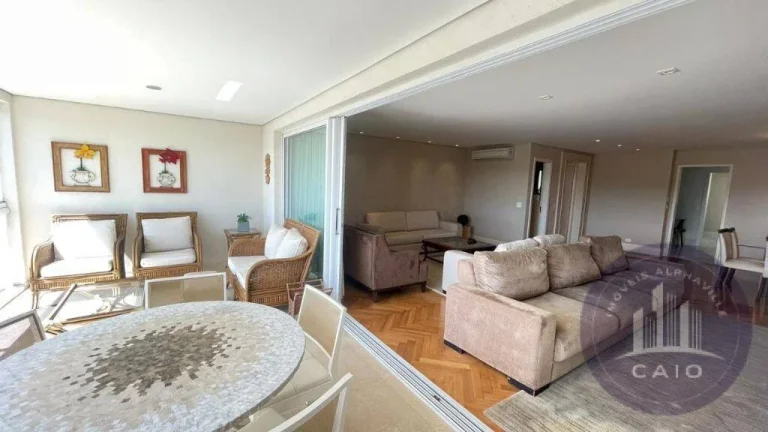Imagem Apartamento mobiliado aluguel, 181m², 3 suítes - R$ 14.500- Alphaville/SP