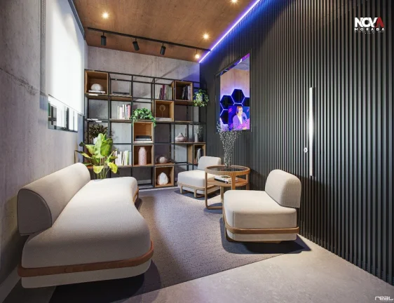 Imagem Conheça o Harmony Tenchno Home, um apartamento à venda na Praia de Itaparica, Vila Velha. Este emp...
