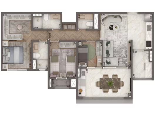 Imagem Apartamento com 2 Quartos à Venda, 74 m² em Brooklin Paulista - São Paulo Imagem Apartamento com 2 Quartos à Venda, 74 m² em Brooklin Paulista - São Paulo