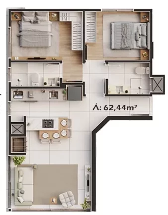 Imagem Apartamento com 2 Quartos à Venda, 77 m² em Navegantes - Capão Da Canoa