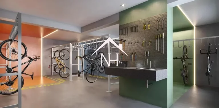 Imagem apartamento de 56m com dormitório e terraço,Churrasqueira,Cinema,Piscina,Salão de festas,Redário,coworking Bicicletário,Coworking,fitnss,lavanderia