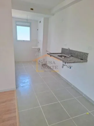 Imagem Apartamento novo com 53 m² de área útil, 2 dormitórios, sala para dois ambientes com sacada e vi...