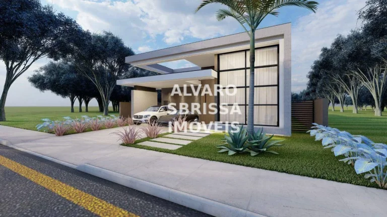 Imagem Belíssima Casa à venda de 236m² com 3 suítes no Condomínio Bandeirantes em Salto SP.