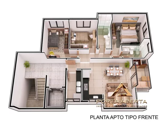 Imagem Apto de 3 Quartos, sendo 1 Suite - Bela Vista - Ipatinga - COD 889