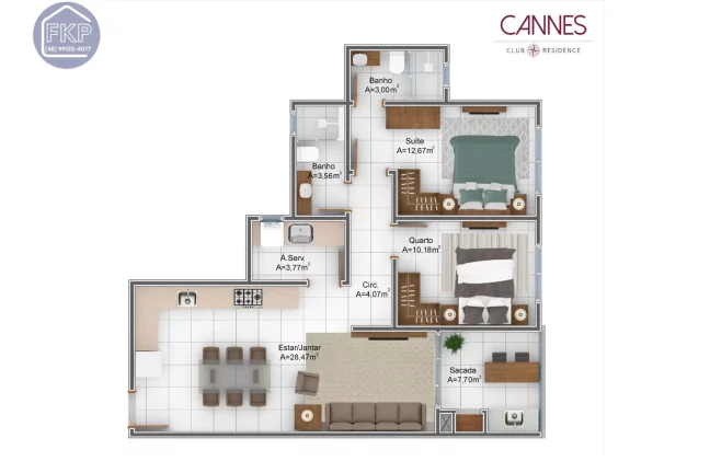 Imagem Apartamento 2 dormitórios!