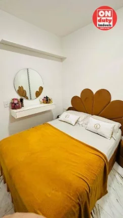 Imagem Apartamento com 2 dormitórios à venda, 46 m² por R$ 340.000,00 - Areia Branca - Santos/SP