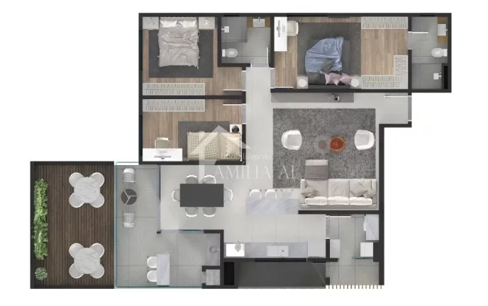 Imagem APARTAMENTO LEFFEL RESIDENCE CONDOMÍNIO COMPLETO