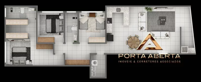 Imagem Apartamentos 3 Quartos sendo 1 Suíte - Santa Helena - COD 1113