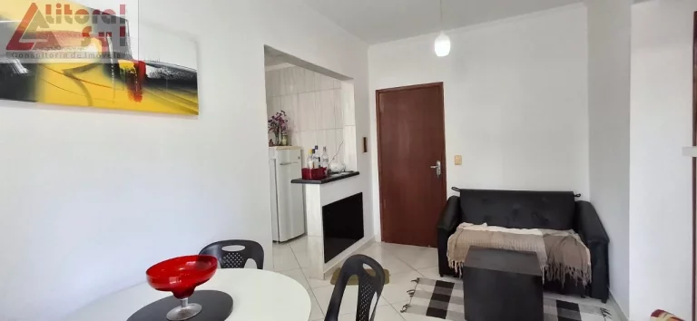 Imagem Apartamento à Venda em Praia Grande-SP: 1 quarto, 1 sala, 1 vaga, 48m² no Bairro Ocian!