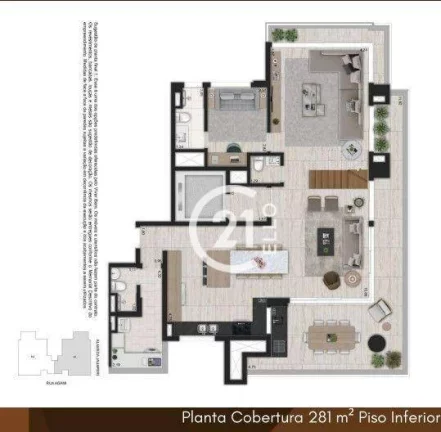 Imagem Cobertura com 4 dormitórios à venda em Moema - São Paulo/SP