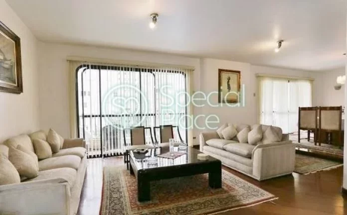 Imagem Ótimo apartamento com 293m² no Jardim Paulista. Amplo living com varandas, lavabo, 04 dormitórios...