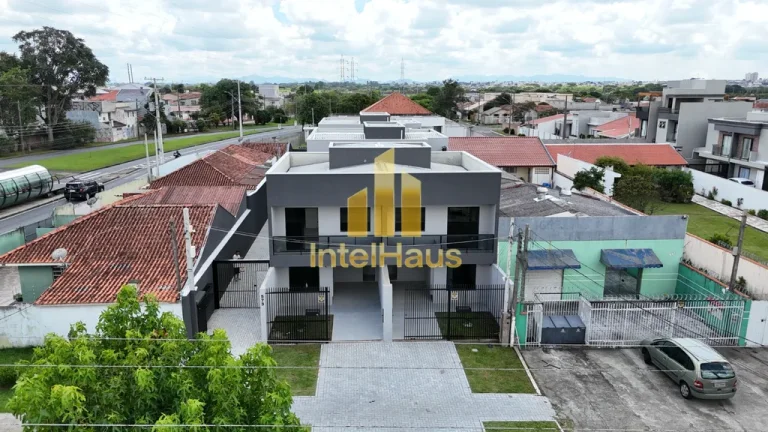 Imagem Sobrado novo em condomínio no Alto Boqueirão, com aproximadamente 88 m² privativos, distribuídos...