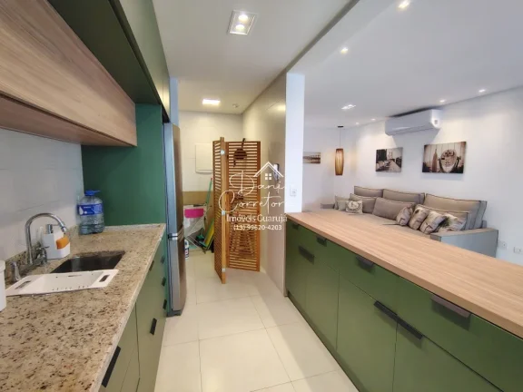 Imagem Imperdível apartamento garden frente mar no Tombo com lazer, 2 quartos, 2 suítes, 2 salas, 3 banheiros, 2 vagas, 150m²!