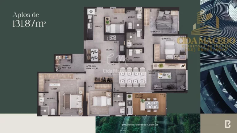 Imagem Apartamento para Venda em João Pessoa, Jardim Oceania, 4 dormitórios, 2 suítes, 4 banheiros, 2 vagas