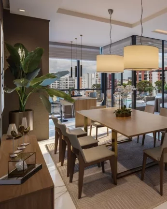 Imagem Apartamento para Venda em Curitiba, Cabral, 3 dormitórios, 3 suítes, 5 banheiros, 3 vagas