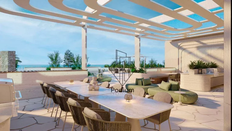 Imagem Apartamento com lazer privativo com dois ambientes em Condomínio Club a beira mar da praia Formosa / Cabedelo - AP1970.