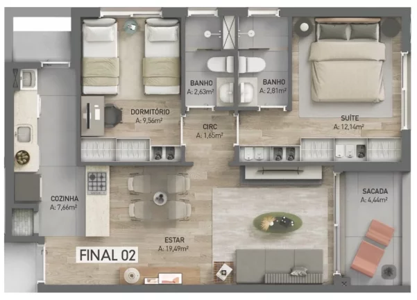 Imagem Idea Dário Pederneiras - Apartamento à venda no bairro Petrópolis - Porto Alegre/RS