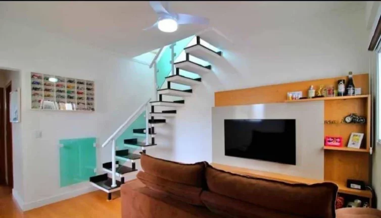 Imagem Cobertura com 3 dormitórios à venda, 88 m² por R$ 455.000 - Vila Tibiriçá - Santo André/SP