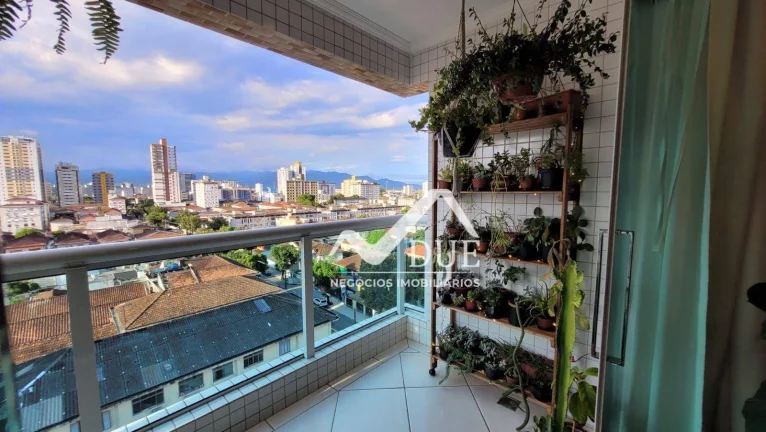 Imagem Apartamento com 2 dormitórios à venda, 90 m² por R$ 617.000 - Boqueirão - Santos/SP