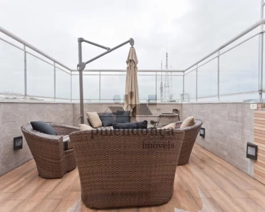 Imagem Cobertura Duplex, 4 suites, 5 vagas, piscina privativa