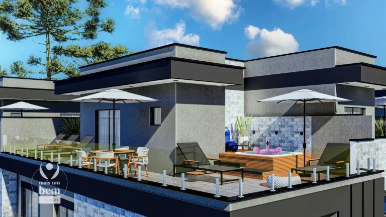 Imagem Sobrado Tríplex 136 m² possui terraço, 3 quartos sendo 1 suíte, 2 vagas de garagem à venda por R$ 876.000 - Cajuru - Curitiba/PR