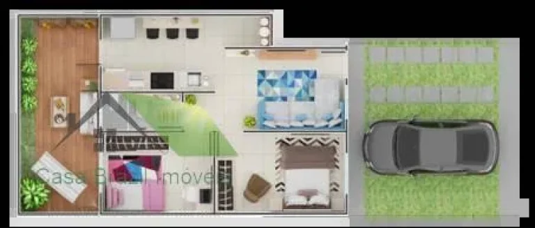 Imagem Casa de condomínio com 2 quartos, 90,00m2, à venda em Suzano, Cidade Boa Vista
